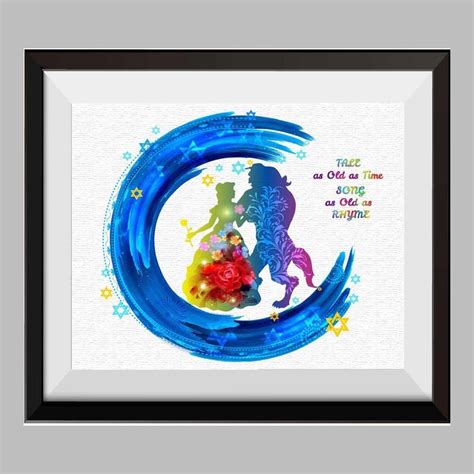 Celebrate the joy and bring the story home with belle's fashion and style found in our exclusive jumping beans apparel. Beauty and The Beast Princess Belle Watercolor Print ...