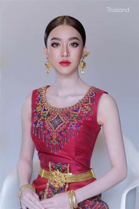 🇹🇭thai Dusit Dress National Costumes Of Thailand 🇹🇭 Pretty Dresses Cambodian Dress