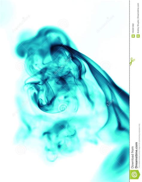 Blue Smoke On White Background Stock Photo Image Of Fragrance Flame
