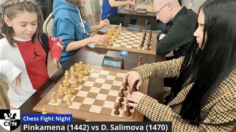 Pinkamena 1442 Vs D Salimova 1470 Chess Fight Night Cfn Blitz