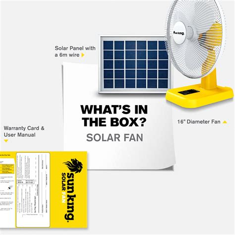 Plasticfibre Sun King 16 Solar Powered Table Fan 111 V Yellow Rs 7999 Piece Id 22579983933