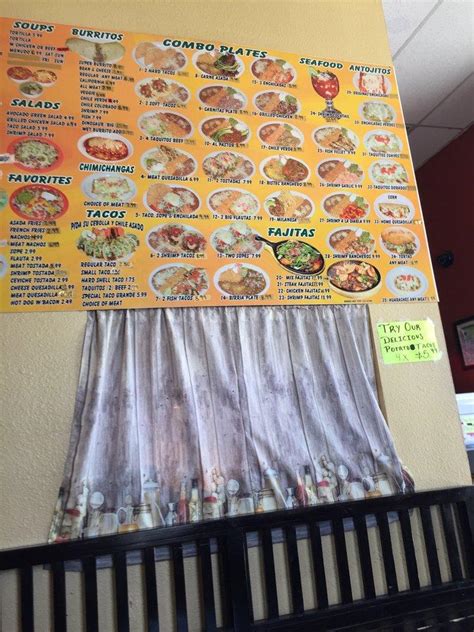 Carta Del Restaurante Taco Grande Victorville