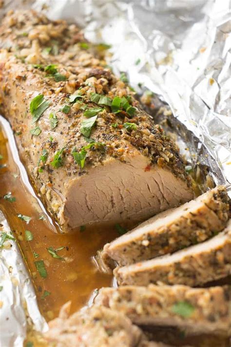 Add olive oil, granulated onion, granulated garlic, salt, pepper, italian seasoning, oregano, optional red pepper flake, dried rosemary, or any other herb that you love with pork. Pork Tenderloin In Foil : Raw Pork Tenderloin Wrapped In ...