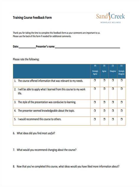 Free 10 Forms For Evaluating The Feedback On Lectures In Pdf