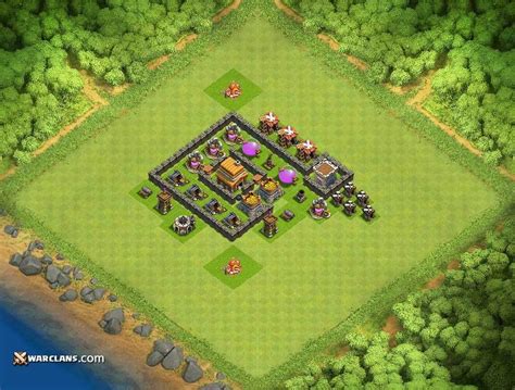 Clash Games Guide Town Hall Th 4 Bases