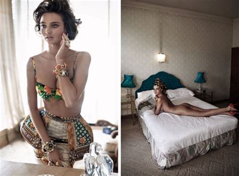 Miranda Kerr Gets Nude For Harpers Bazaar Australia