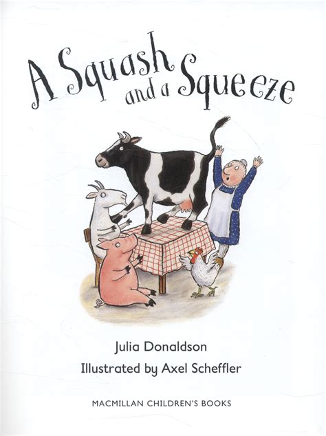 A Squash And A Squeeze By Donaldson Julia 9781447236948 Brownsbfs