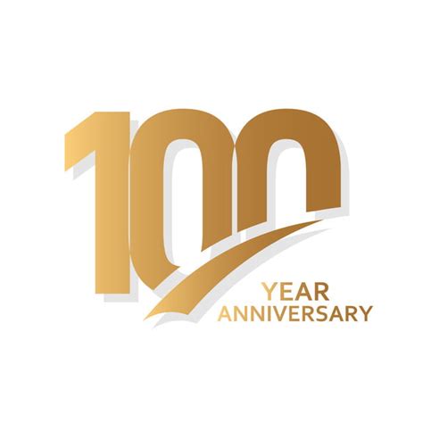 100 Year Anniversary Vector Template Design Illustration 100