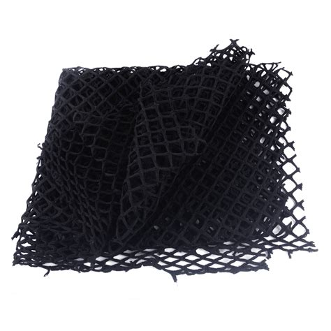 Blackwhite New Mesh Fish Net Effect Black Stretchy Fabric Large Holes