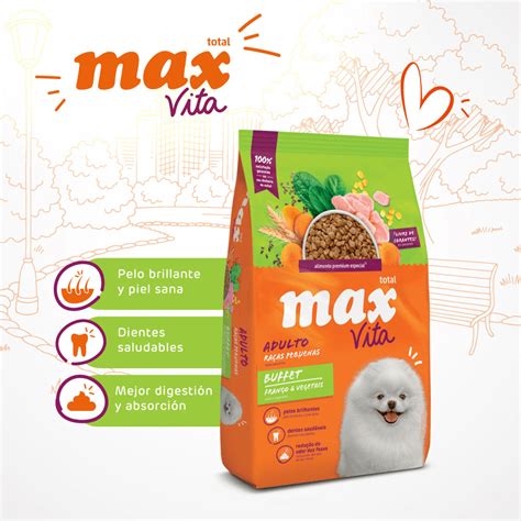 Alimento Perro Max Vita Adultos Razas Pequeñas Buffet Pollo Y Vegetales