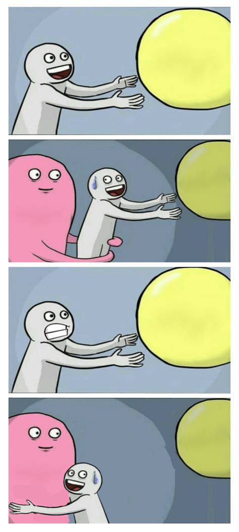 Let The Running Away Balloon Go Blank Template Imgflip