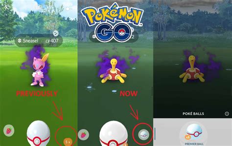 Pokemon Go Adds The Option To Select Different Poke Ball Master Ball