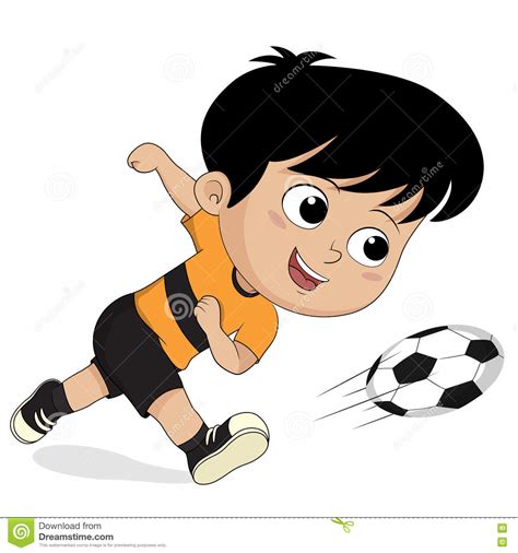 Cartoon Soccer Kids Stock Vector Illustration Of