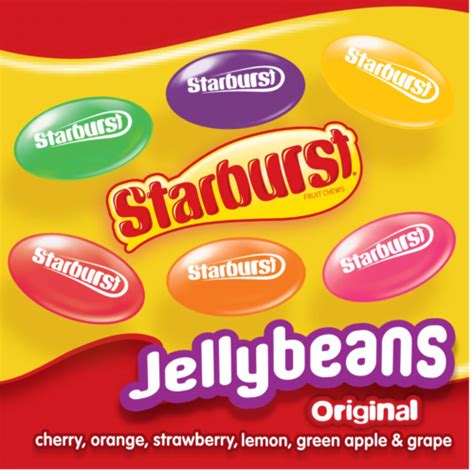 Starburst Original Jelly Beans Chewy Candy Bulk Jar 3lbs 6oz 2387