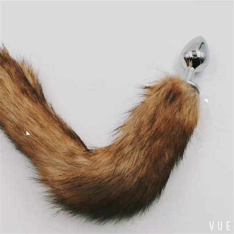 Anal Plug Fox Tail Stainless Steel Cat Tail Anal Plug Cosplay Toys
