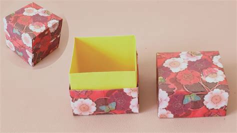 How To Make A Jewelry Box Out Of Paper DIY Origami Storage Box By Ms