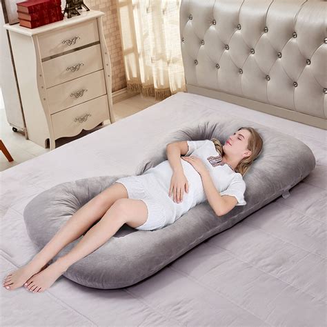 C Shape Maternity Pillow Full Pregnancy Body Pillow For Back Pain