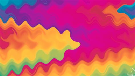 Colorful Gradient Waves Wallpapers Wallpaper Cave