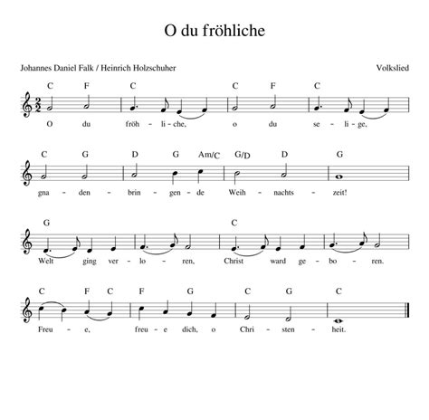 Klaviernoten o du fröhliche kostenlos : O du fröhliche - Kinderlieder - Noten - Text - Kinderlieder zum Mitsingen - Kinderlieder deutsch ...
