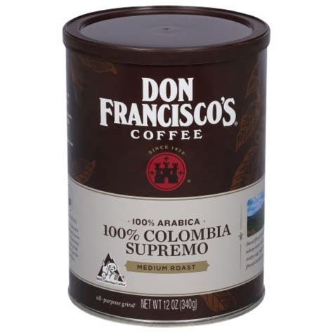 Don Franciscos® 100 Colombia Supremo Medium Roast Ground Coffee 12 Oz Fred Meyer
