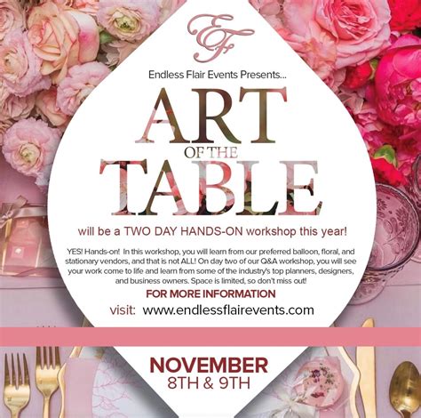 Art Of The Table Presented By Ieasha James Of Endless Flair Events