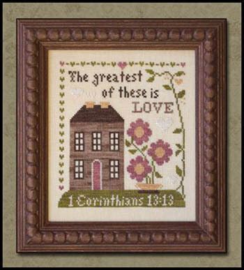 Looking for an advice video on how to design cross stitch patterns? Little House Needleworks First Corinthians - Cross Stitch ...