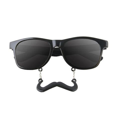 Incognito Sunglasses S1 Black Mustache Wayfarer 7095 Sunglasses Party Sunglasses Mustache