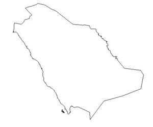 Even though riyadh is both the national capital and the regional capital of the state by the same name, it is not the largest region in the country by population. Saudi Blank Map | Free Images at Clker.com - vector clip ...