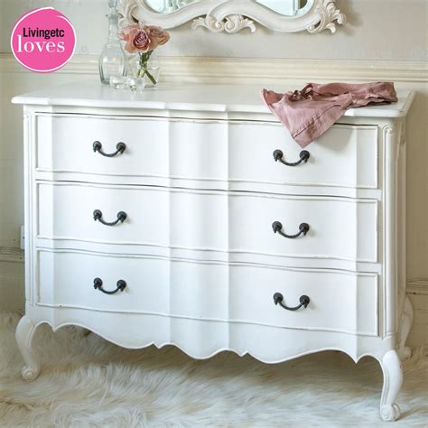 Options that have both small and large compartments are great for keeping your everyday essentials. Provencal Classic White Chest of Drawers (Image 1) by The ...