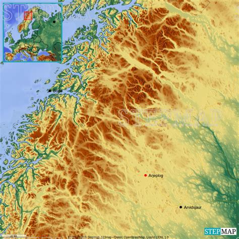 Stepmap Finnland Schweden Norwegen Landkarte Für Norwegen