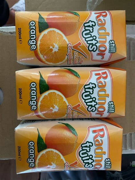 3 Small Cartons Orange Juice Olio