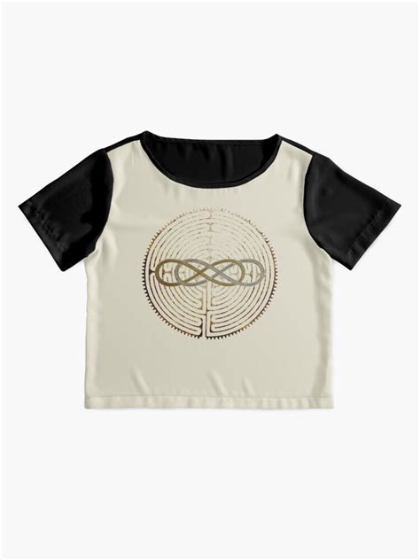 Lemniscate Double Infinity On Labyrinth Chartres Antique Metal T