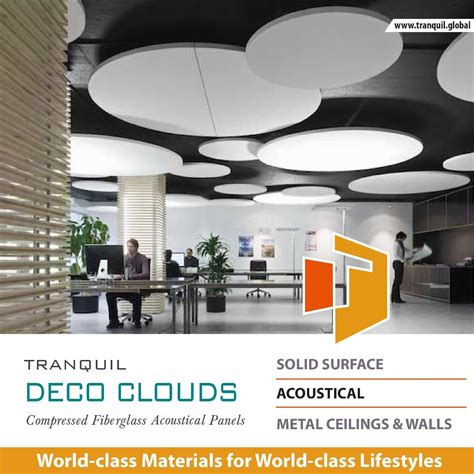 Tranquil Deco Clouds Soundproof Room Soundproofing Material Metal