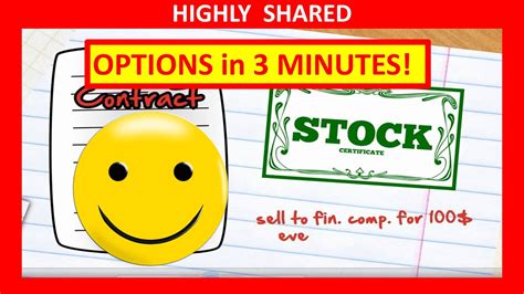 🔴 3 Minutes Put Option Explained Call And Put Options For Options