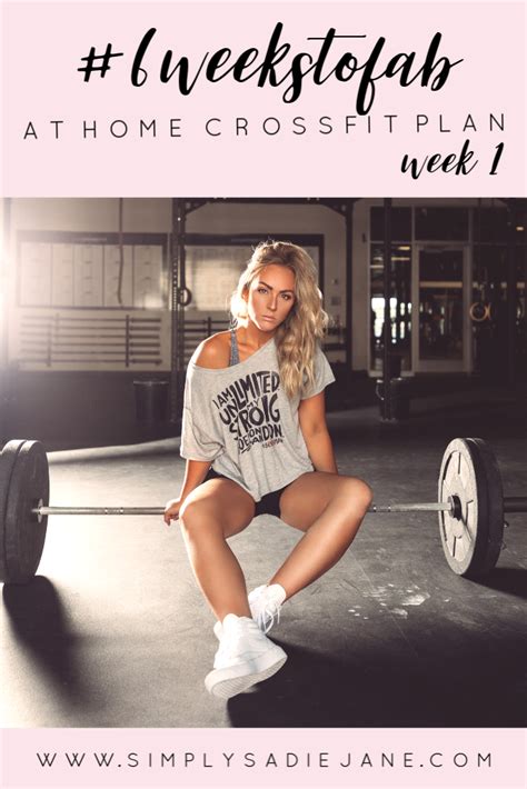 6 Week At Home Crossfit Inspired Workouts Week 1 Fitness