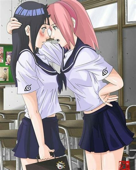 Hinata Dan Sakura Anime Girlxgirl Anime Naruto Anime Sensual Yuri Anime Naruto Girls Naruto