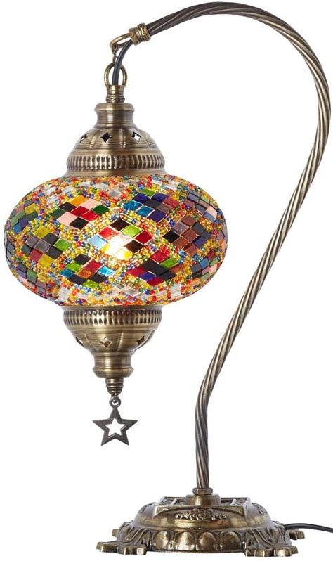 Colors Demmex Turkish Moroccan Mosaic Table Lamp With Us Plug