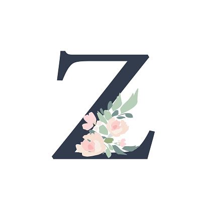 Fire alphabets in flame, letter i. Floral Alphabet Letter Z With Flowers Bouquet Composition ...
