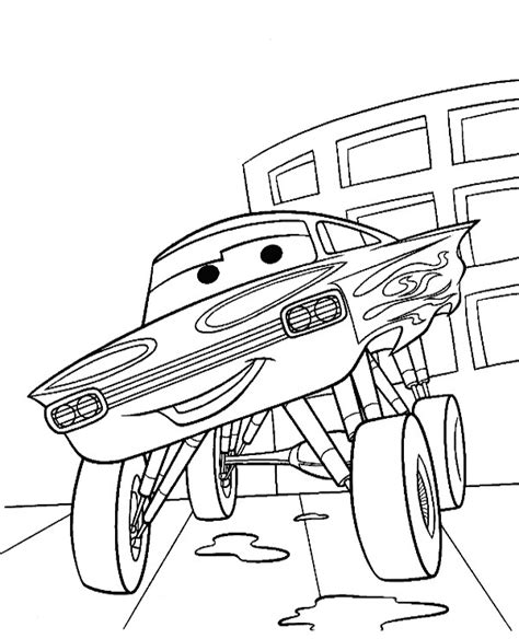 Printable Cars Coloring Page With Ramone