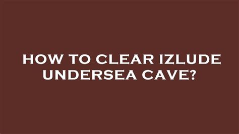 How To Clear Izlude Undersea Cave Youtube