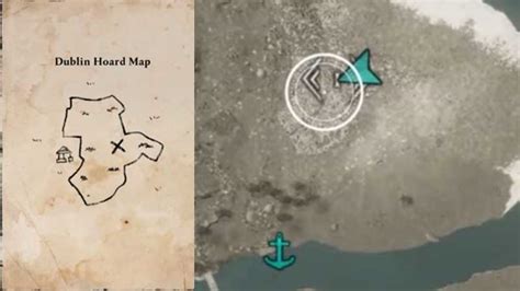 Dublin Hoard Map Treasure Location Ac Valhalla Wrath Of The Druids