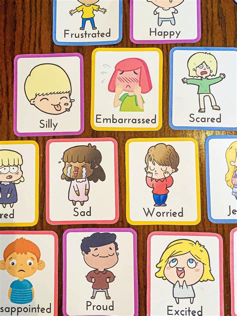 Emotion Flashcards For Preschoolers Printable Flashcards To Etsy