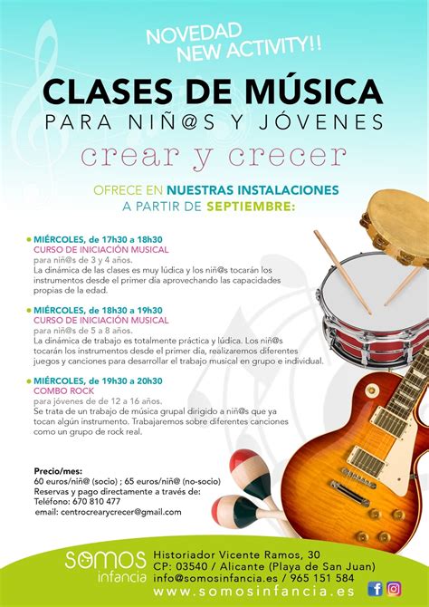 Crear Y Crecer Clases De Música En San Juan Playa