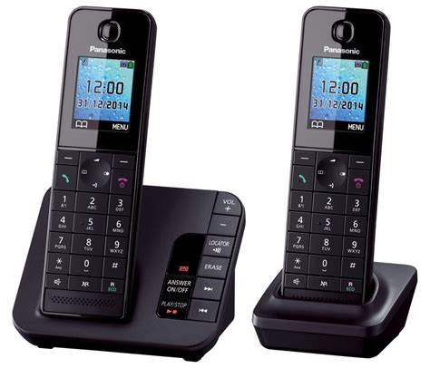 Panasonic Kx Tgh222 Cordless Phone Twin Handset With Answer Machine
