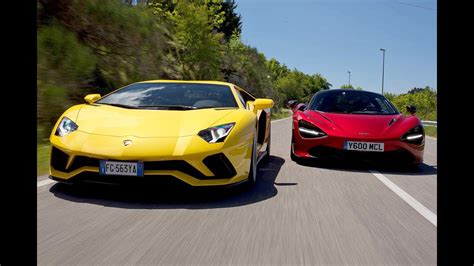 Lamborghini Aventador Sv Vs Mclaren 720s Youtube