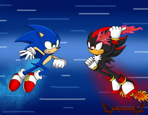 Sonic Vs Shadow By Lissfreeangel On Deviantart