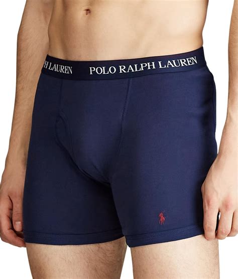 Polo Ralph Lauren Classic Fit Cotton Boxer Brief 3 Pack And Reviews