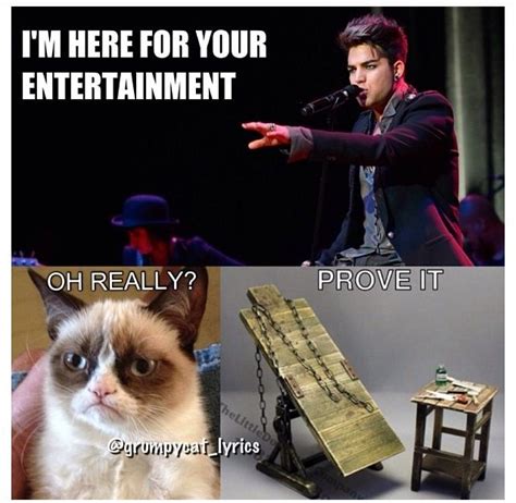Grumpy Cat Sings For Your Entertainment With Adam Lambert Grumpy Cat