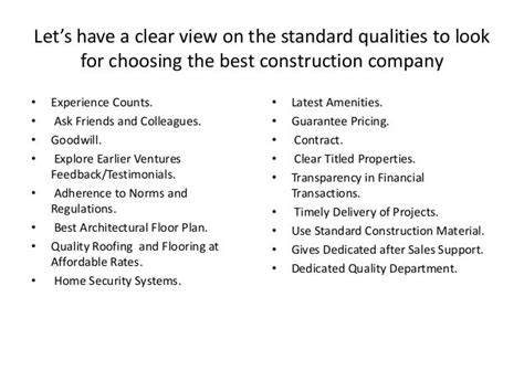 Qualities You Should Look For While Choosing A Construction Company B