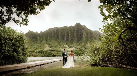 An Elopement On Secret Island At The Beautiful Kualoa Ranch Oahu